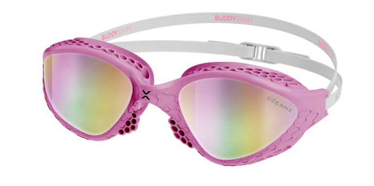 Pink Gasket + White strap + Iridium lens