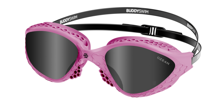 Pink gasket + Black strap + Smoke lens